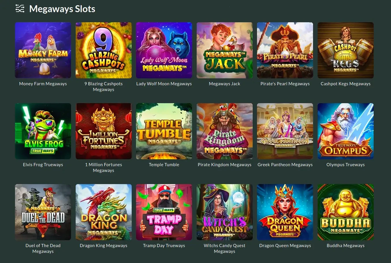 Fortuna Online Casino Spielauswahl